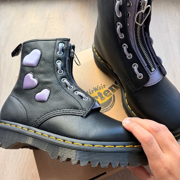 Dr. Martens Shoes - NWT Dr.Marten 1460 zip heart Virginia satin lux